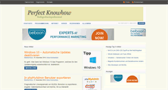 Desktop Screenshot of perfect-knowhow.de
